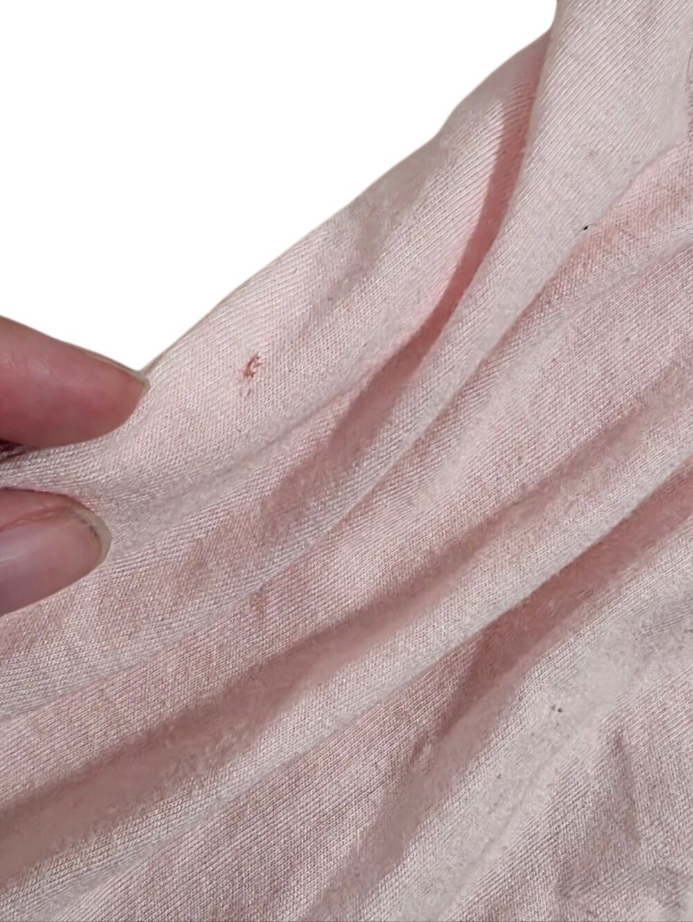 Hollister lace trim ruched babydoll light pink vintage top with back tie - Picture 5 of 5